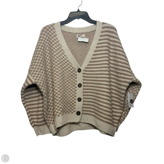 Cardigan By So In Striped Pattern, Size: L