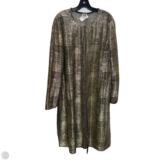 Cardigan By Anne Klein In Gold, Size: Xl