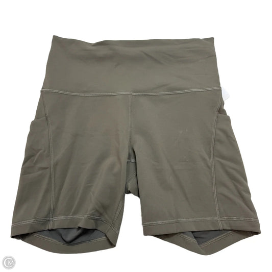 Athletic Shorts By Lululemon In Taupe, Size: 10