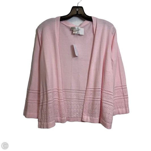 Cardigan By Christopher And Banks In Pink, Size: L