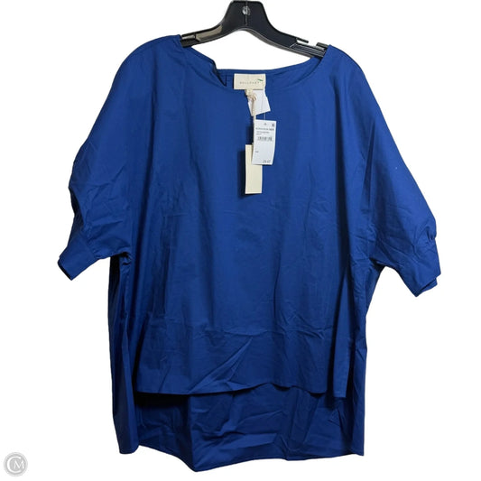 Top Short Sleeve By Melloday In Blue, Size: L
