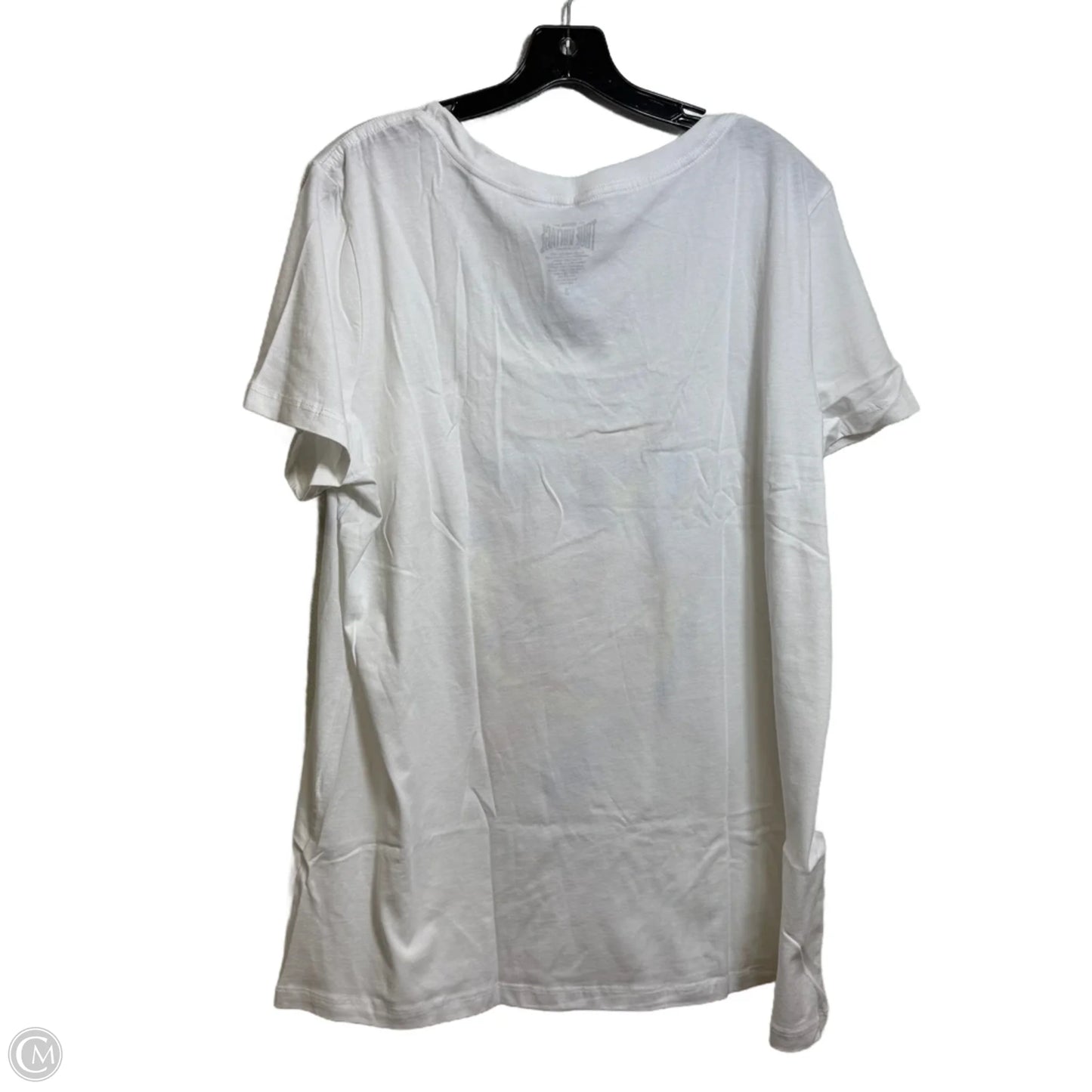 Top Short Sleeve Basic By Torrid In White, Size: 3x