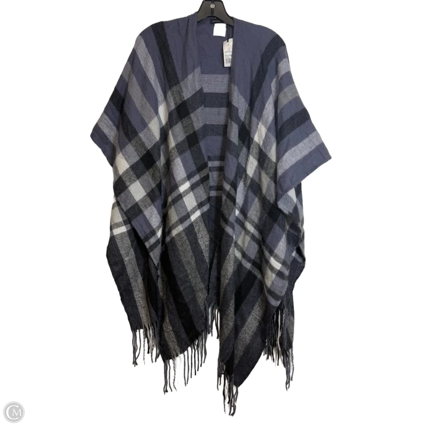 Shawl By Banana Republic In Plaid Pattern, Size: Osfm