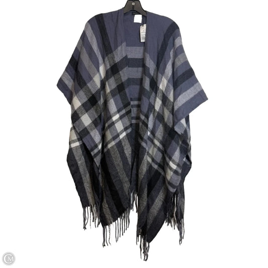 Shawl By Banana Republic In Plaid Pattern, Size: Osfm