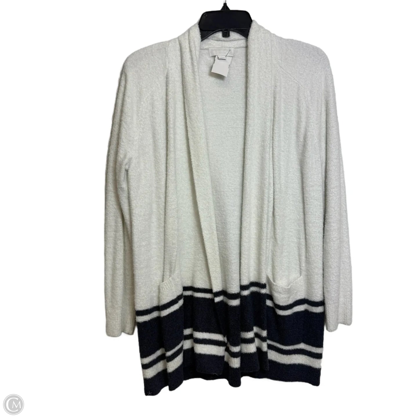 Cardigan By Barefoot Dreams In White & Yellow, Size: L
