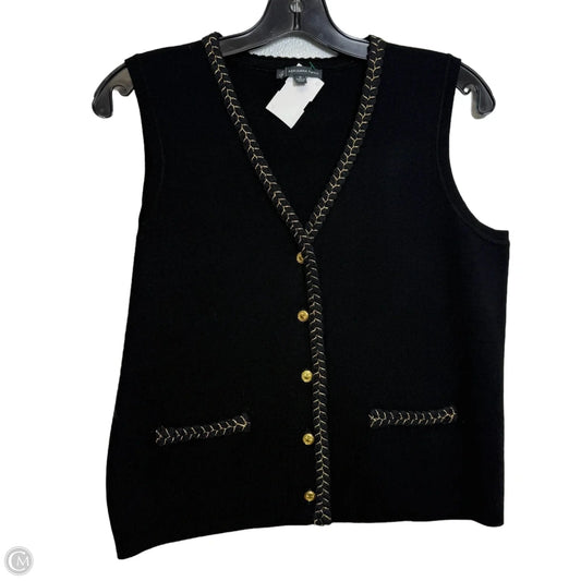 Vest Other By Adrianna Papell In Black, Size: M