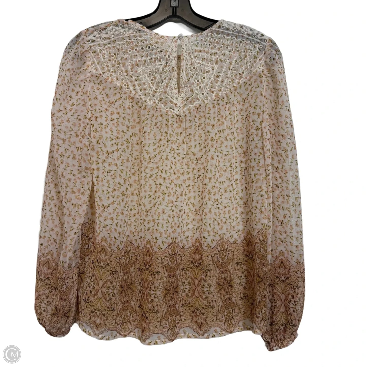 Top Long Sleeve By Good Hart In Floral Print, Size: Xs