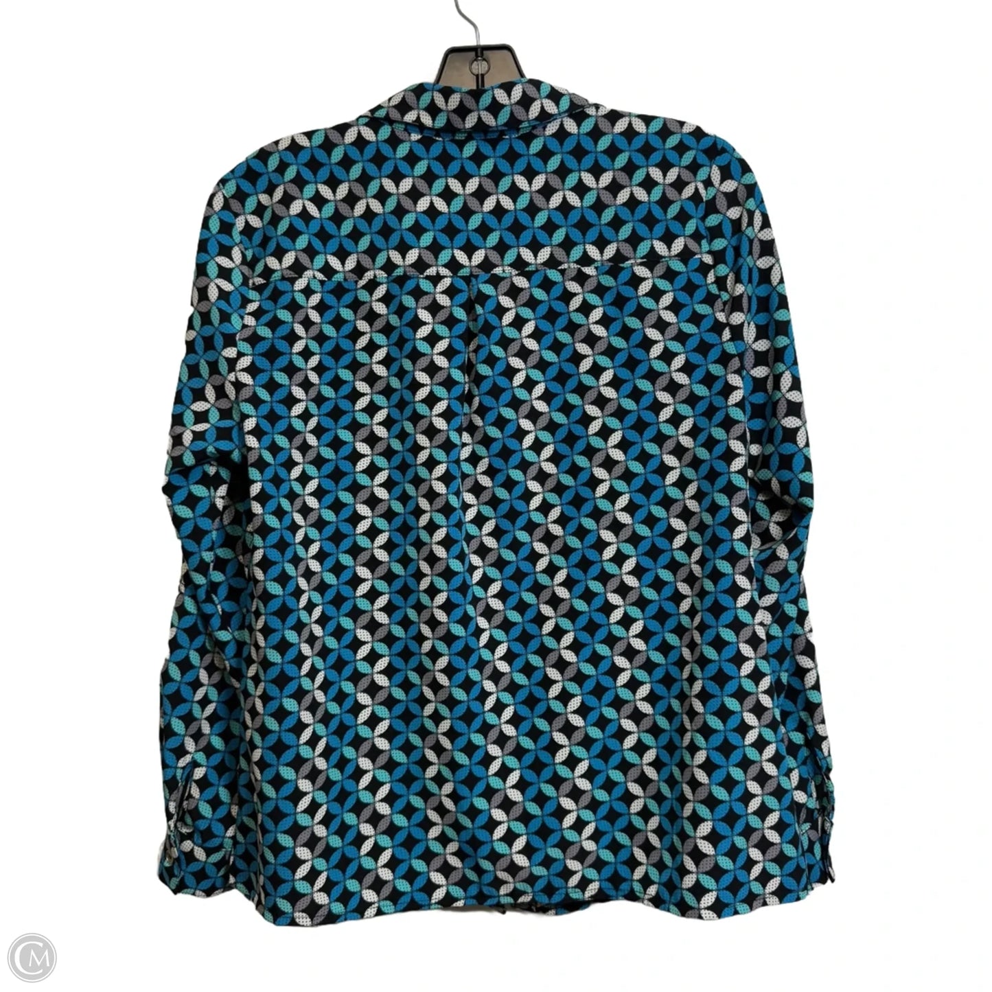 Top Long Sleeve By Ny Collection In Blue & Green, Size: M