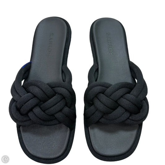 Summer Sandals Flats By Rothys In Black, Size: 8.5