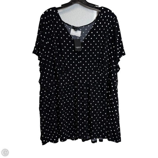 Top Short Sleeve By Torrid In Polkadot Pattern, Size: 4x