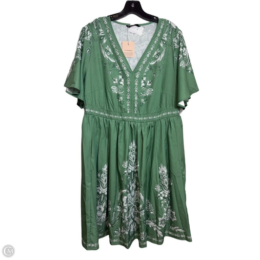 Dress Casual Short By Bloomchic In Green, Size: Xl