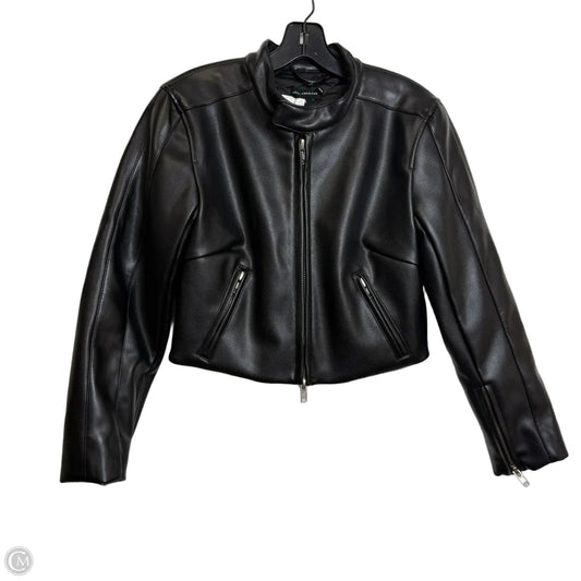 Jacket Moto By Good American In Black, Size: Xs
