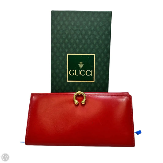 Wallet Luxury Designer By Gucci, Size: Small