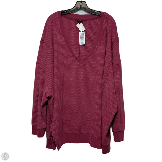 Top Long Sleeve By Torrid In Pink, Size: 3x