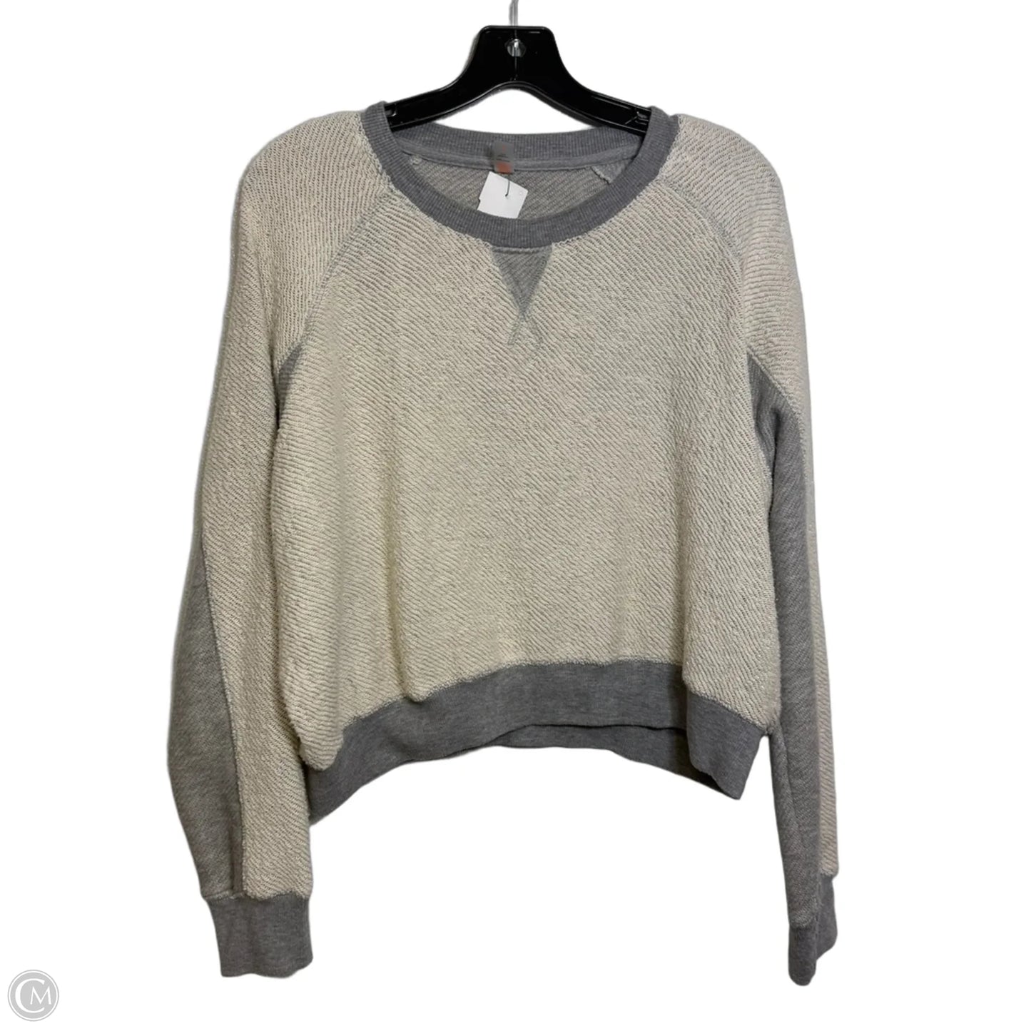 Top Long Sleeve By Mono B In Ivory, Size: M