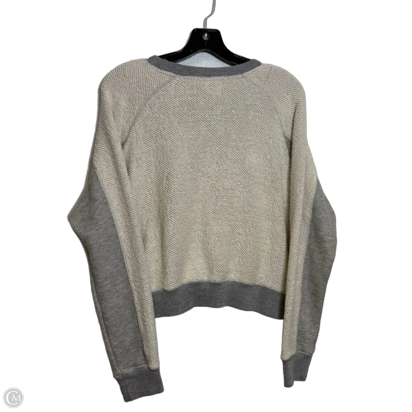 Top Long Sleeve By Mono B In Ivory, Size: M