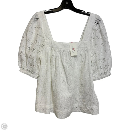 Top Short Sleeve By Vineyard Vines In White, Size: Xs