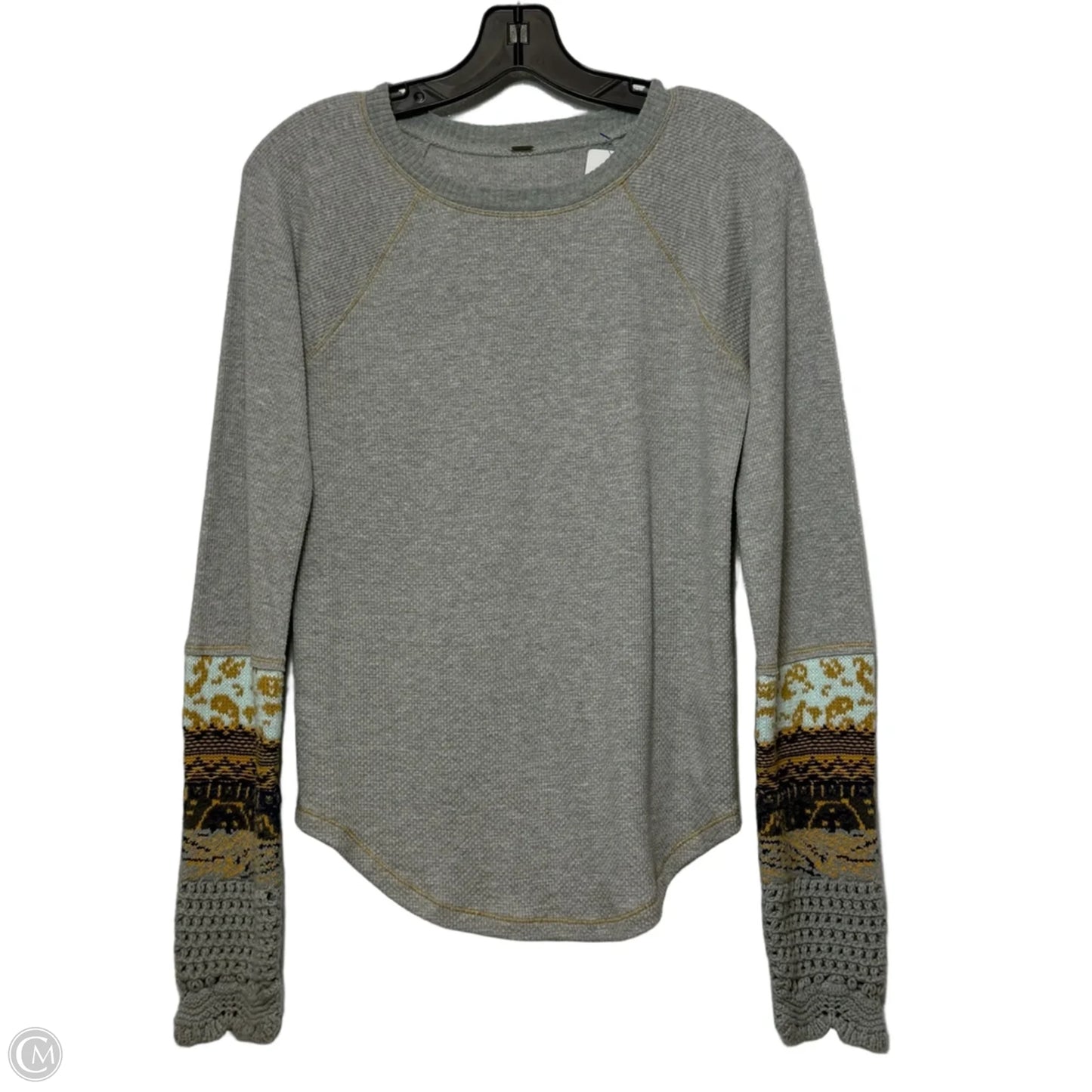 Top Long Sleeve By Free People In Grey, Size: L
