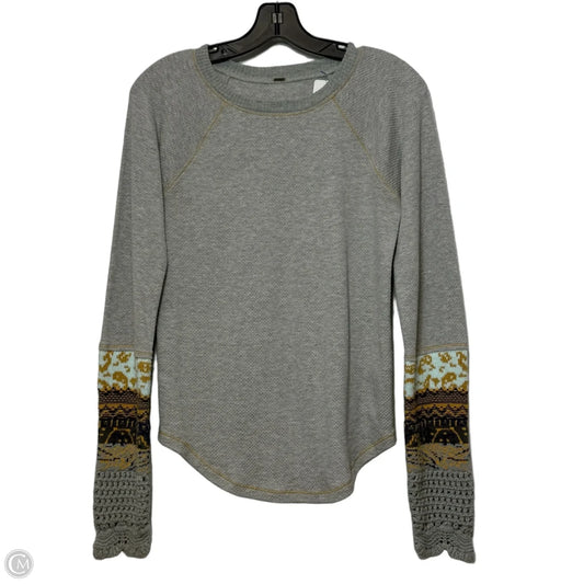 Top Long Sleeve By Free People In Grey, Size: L