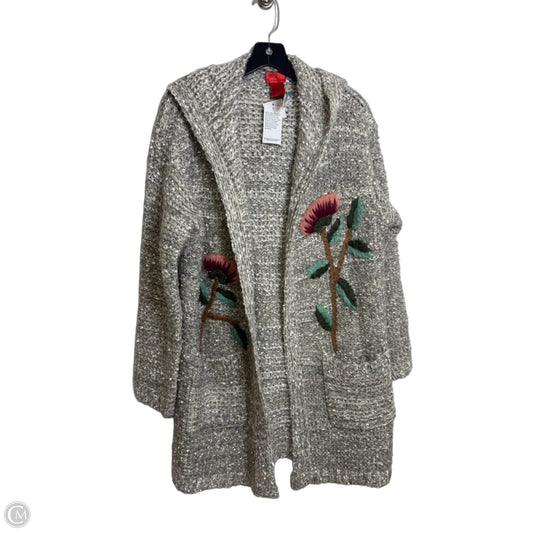 Cardigan By Christina In Taupe, Size: Xl
