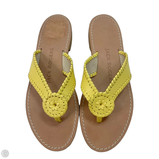 Sandals Flats By Jack Rogers In Yellow, Size: 9