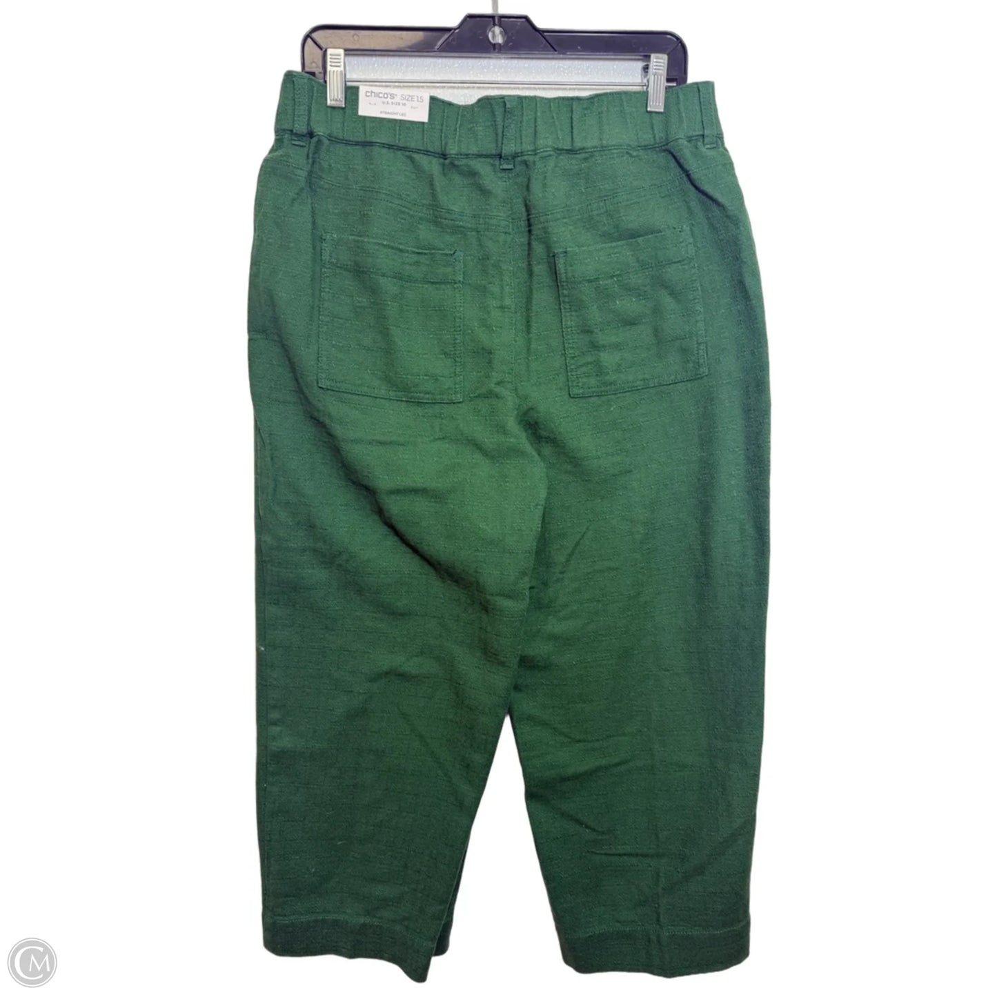 Pants Cropped By Chicos In Green, Size: 10