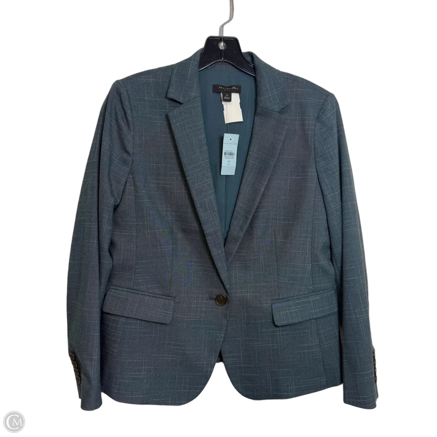 Blazer By Ann Taylor In Blue, Size: 10p