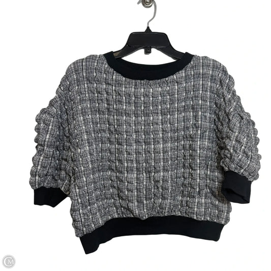 Top Short Sleeve By Maeve In Black & White, Size: S