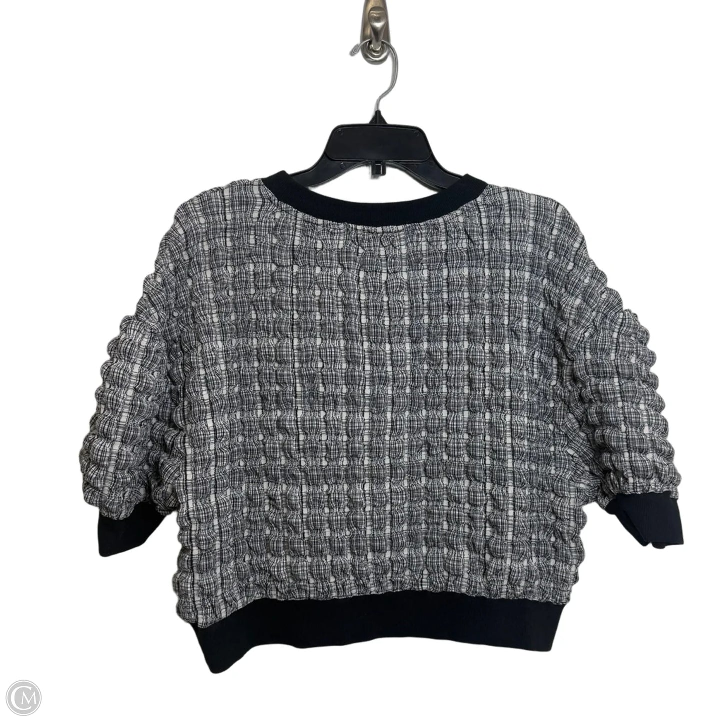 Top Short Sleeve By Maeve In Black & White, Size: S