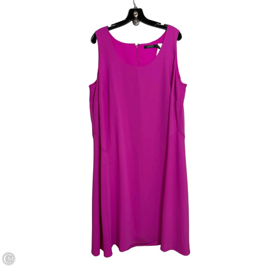 Dress Casual Maxi By Lauren By Ralph Lauren In Pink, Size: 18