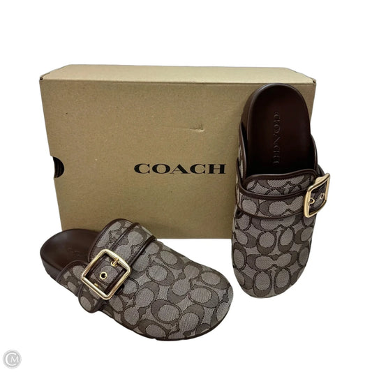 Shoes Designer By Coach In Brown, Size: 6