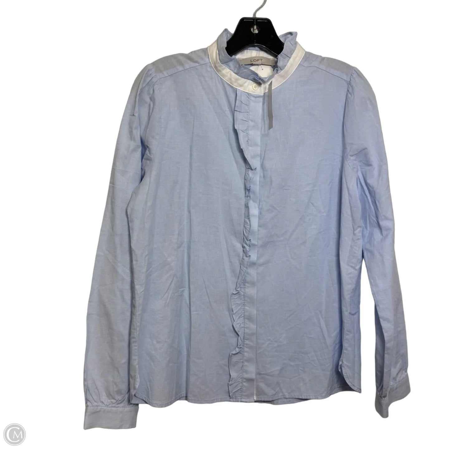 Top Long Sleeve By Loft In Blue, Size: S