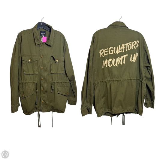 Jacket Denim By Active Usa In Green, Size: L
