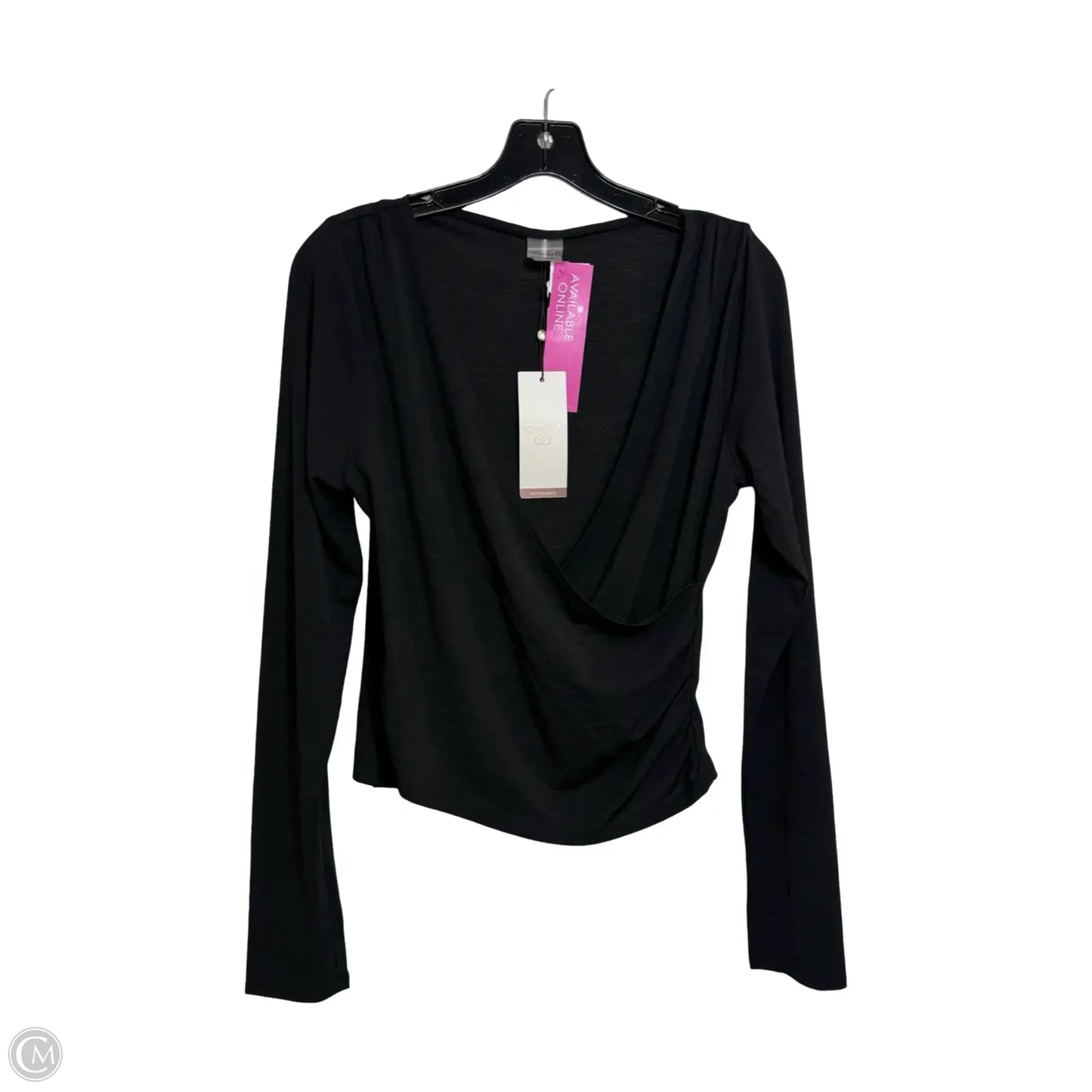 Top Long Sleeve By Calia In Black, Size: L