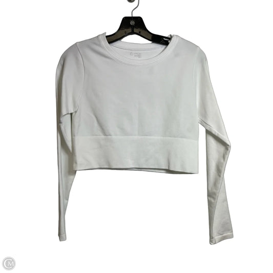 Athletic Top Long Sleeve Crewneck By Offline In White, Size: M