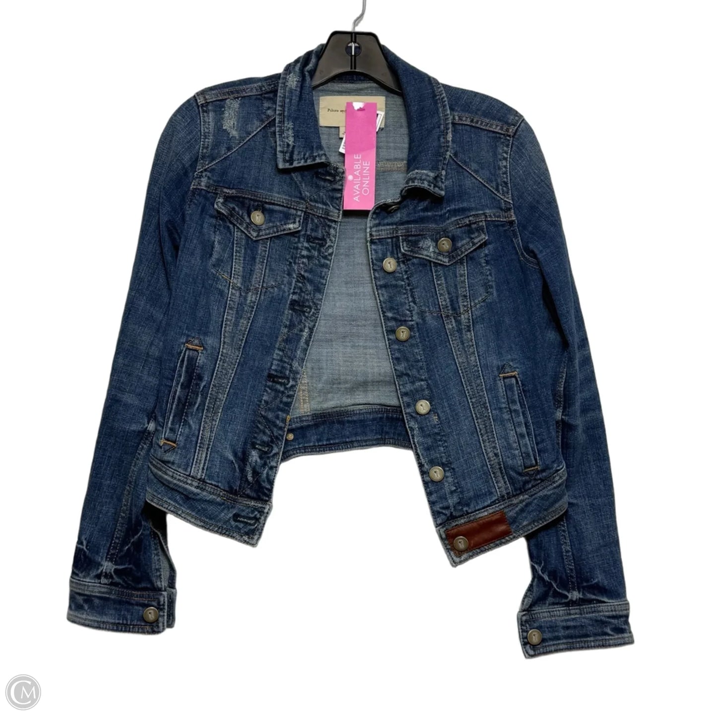 Jacket Denim By Pilcro In Blue Denim, Size: Xs