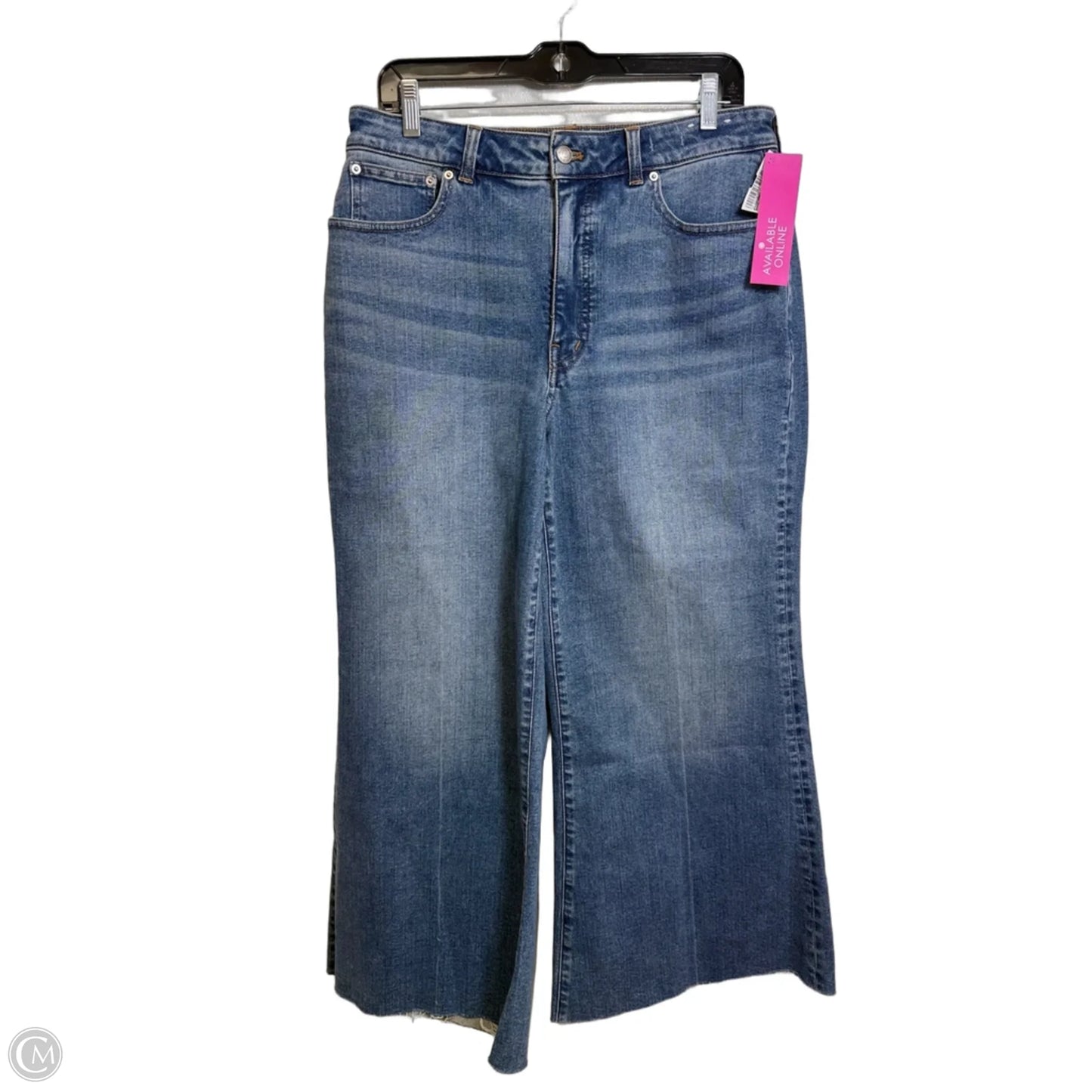Jeans Wide Leg By Madewell In Blue Denim, Size: 10