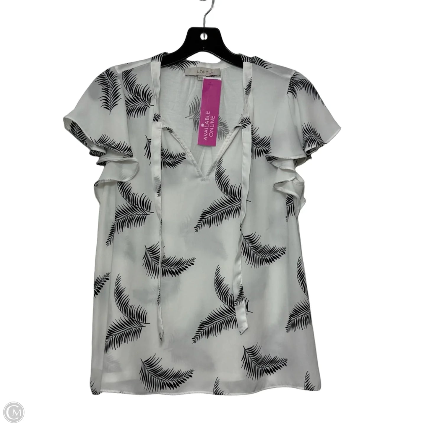Top Sleeveless By Loft In White, Size: S