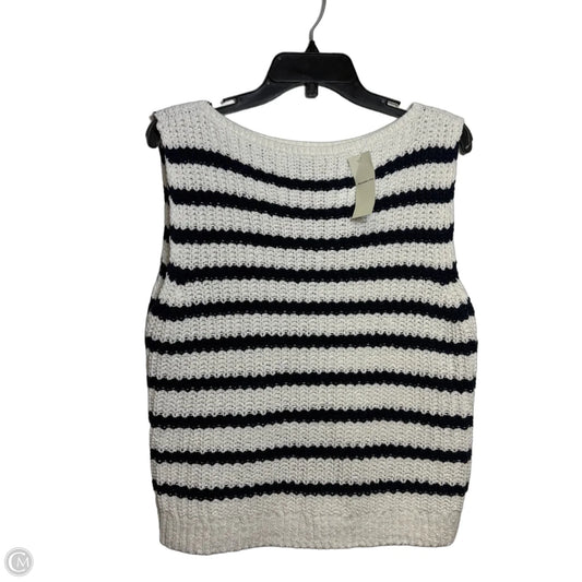 Top Sleeveless By Abercrombie And Fitch In Striped Pattern, Size: M