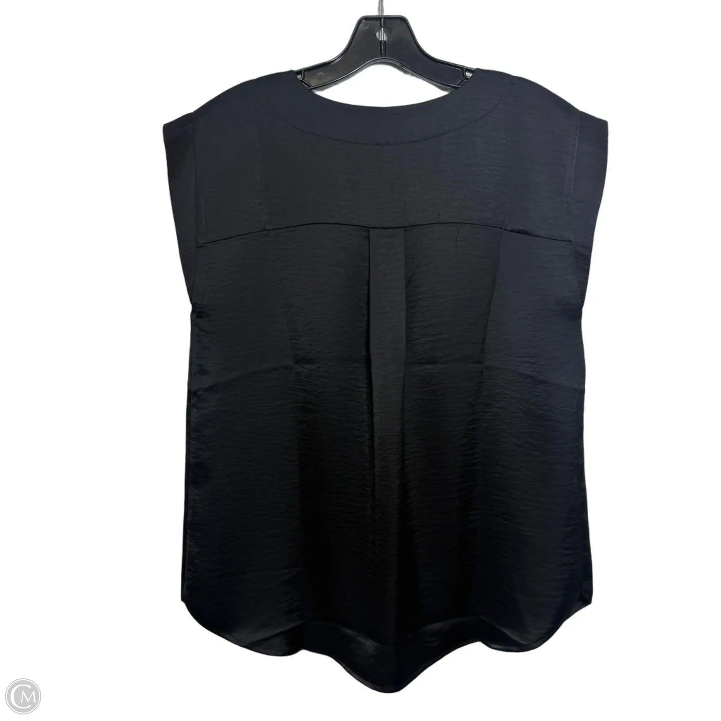 Top Sleeveless By Loft In Black, Size: S