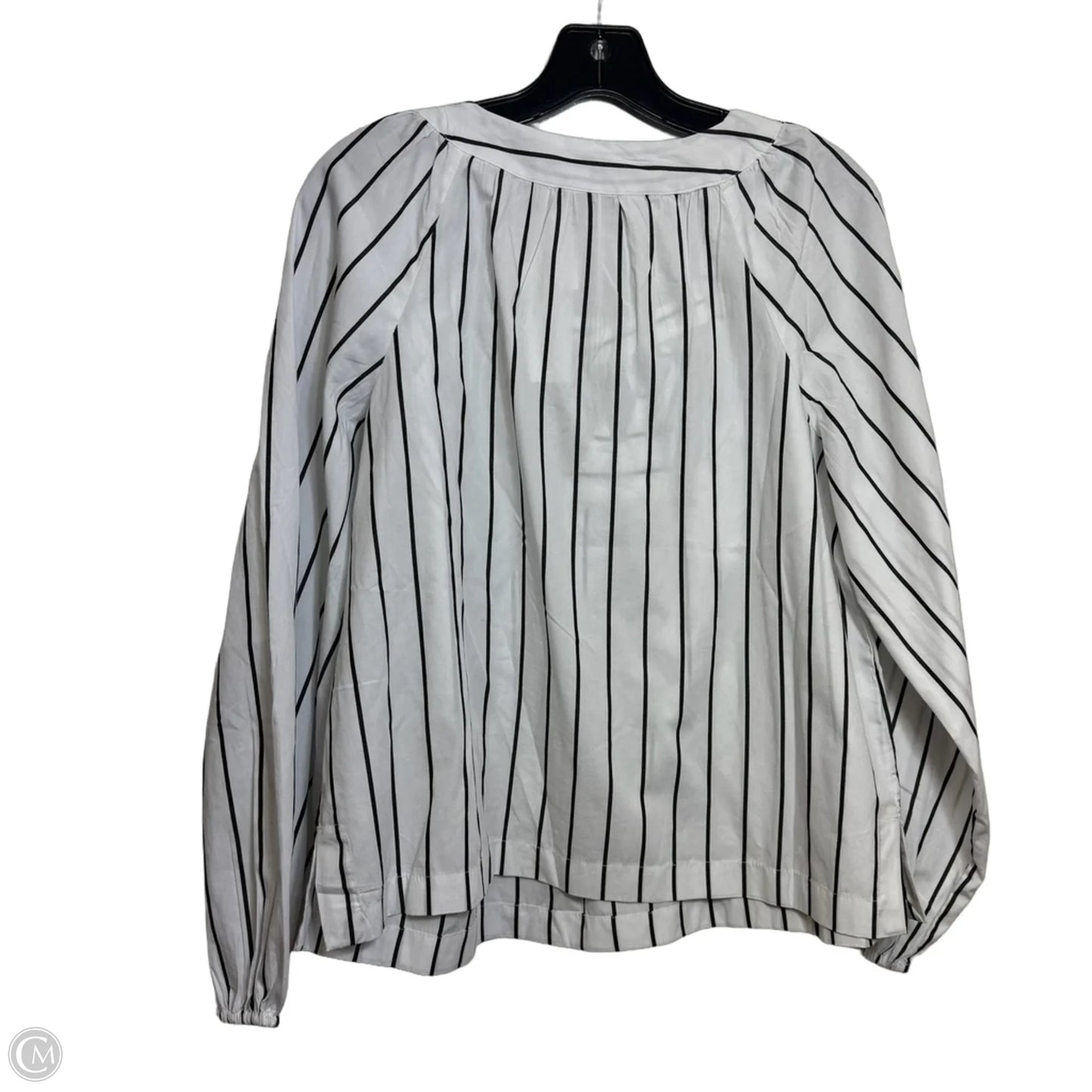 Top Long Sleeve By Loft In Striped Pattern, Size: S