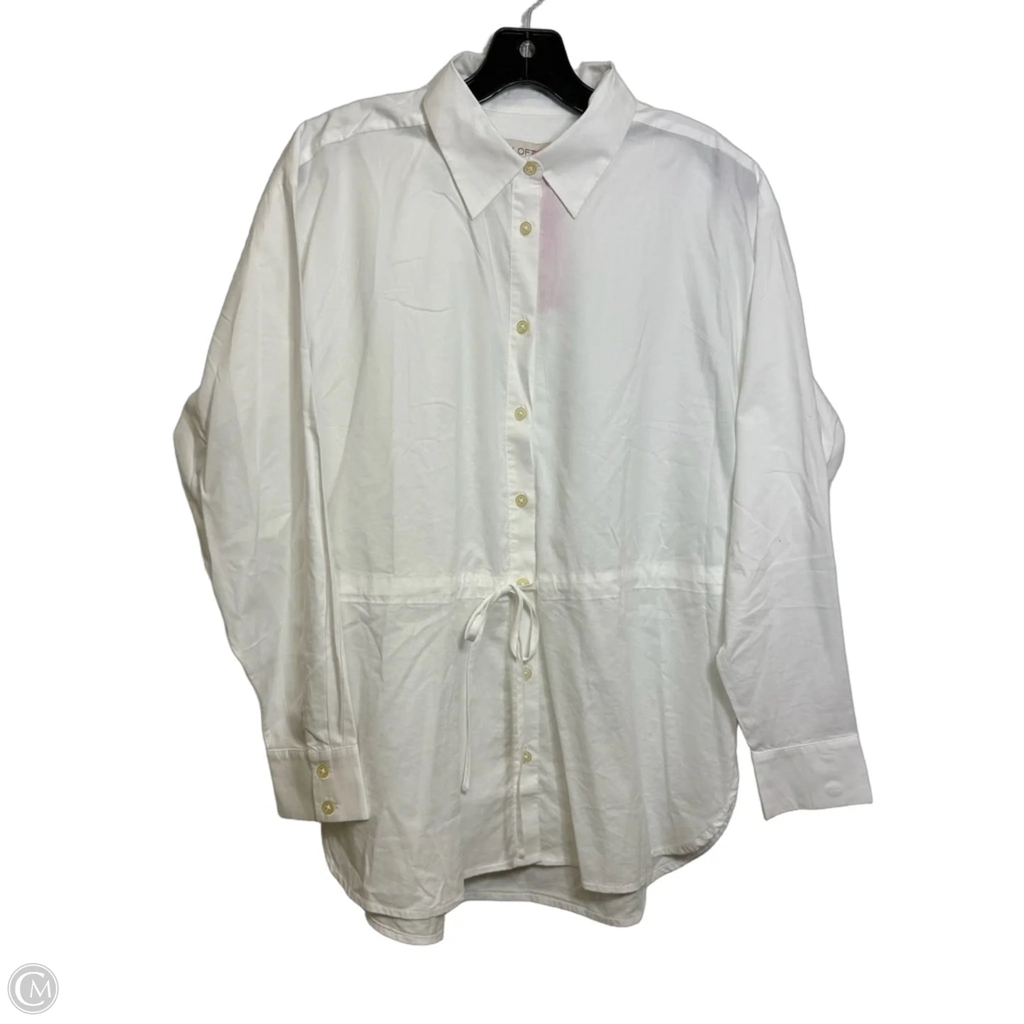 Top Long Sleeve By Loft In White, Size: S