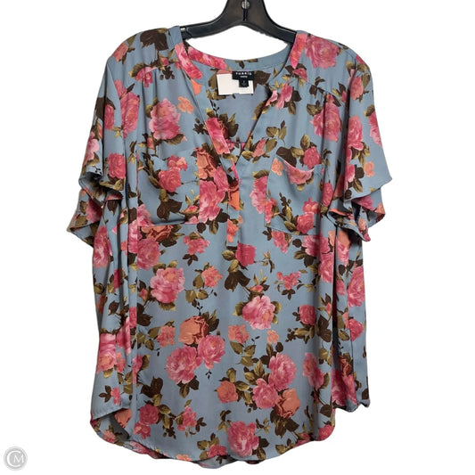 Top Short Sleeve By Torrid In Floral Print, Size: 2x