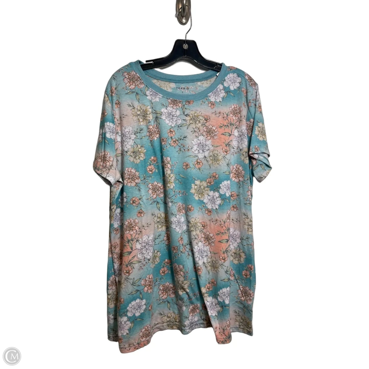 Top Short Sleeve By Torrid In Floral Print, Size: 2x