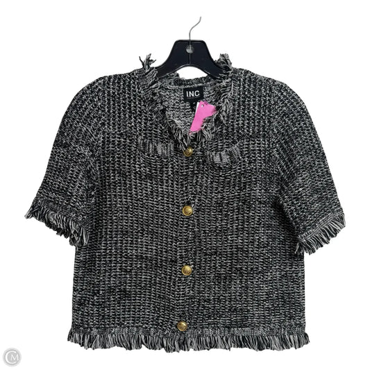 Sweater Short Sleeve By Inc In Black, Size: Sp
