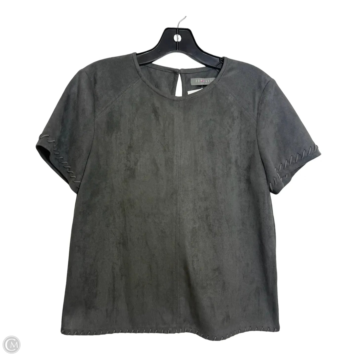 Top Short Sleeve By Clothes Mentor In Grey, Size: S