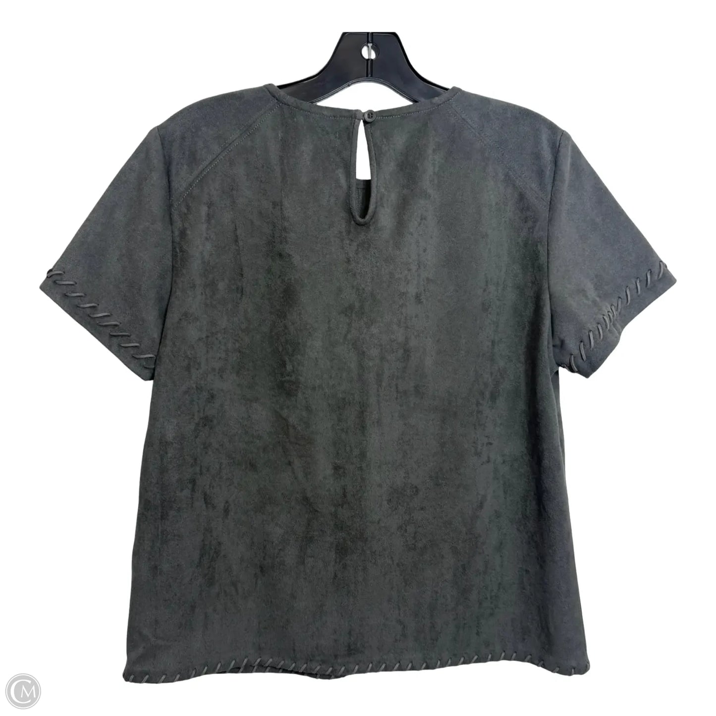 Top Short Sleeve By Clothes Mentor In Grey, Size: S