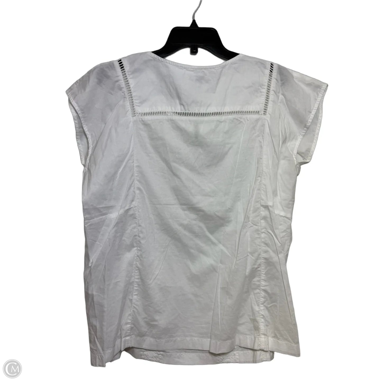Top Sleeveless By Gap In White, Size: L