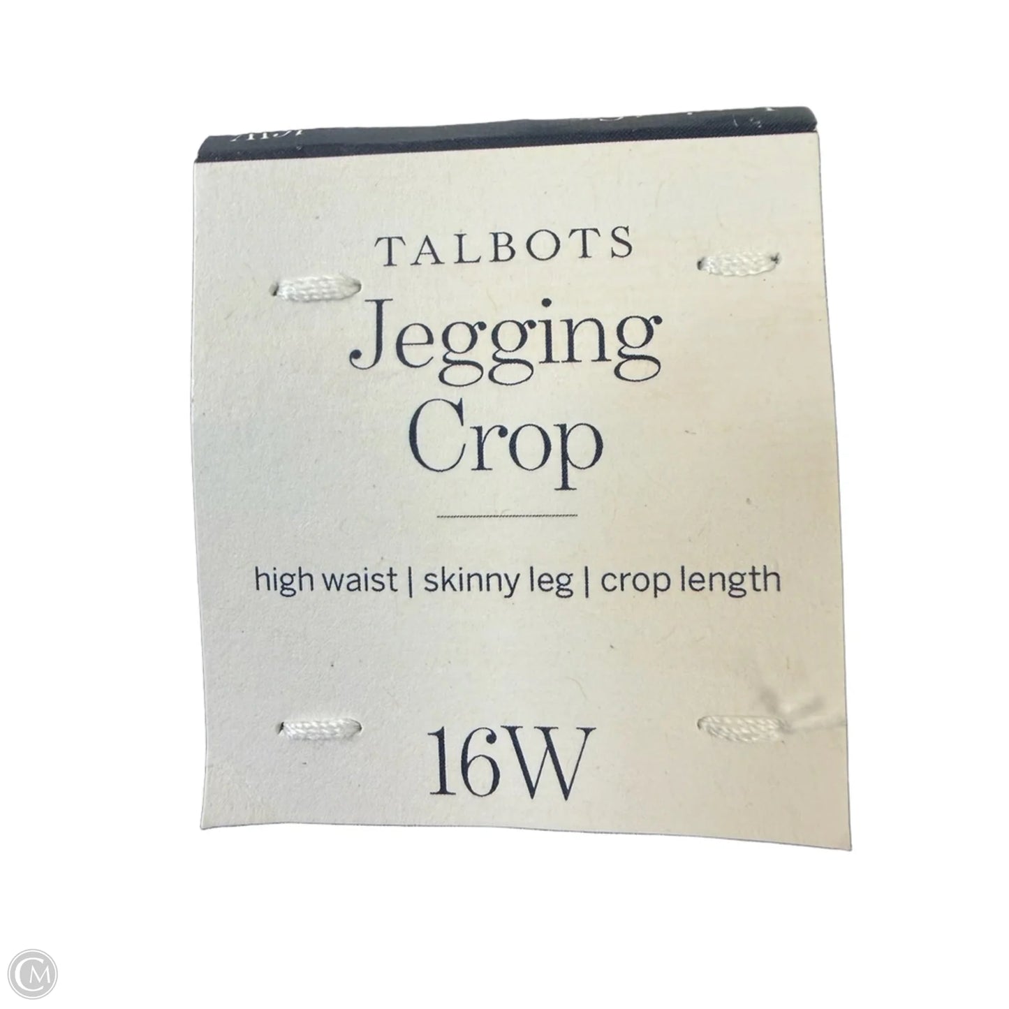 Jeans Cropped By Talbots In Blue Denim, Size: 16