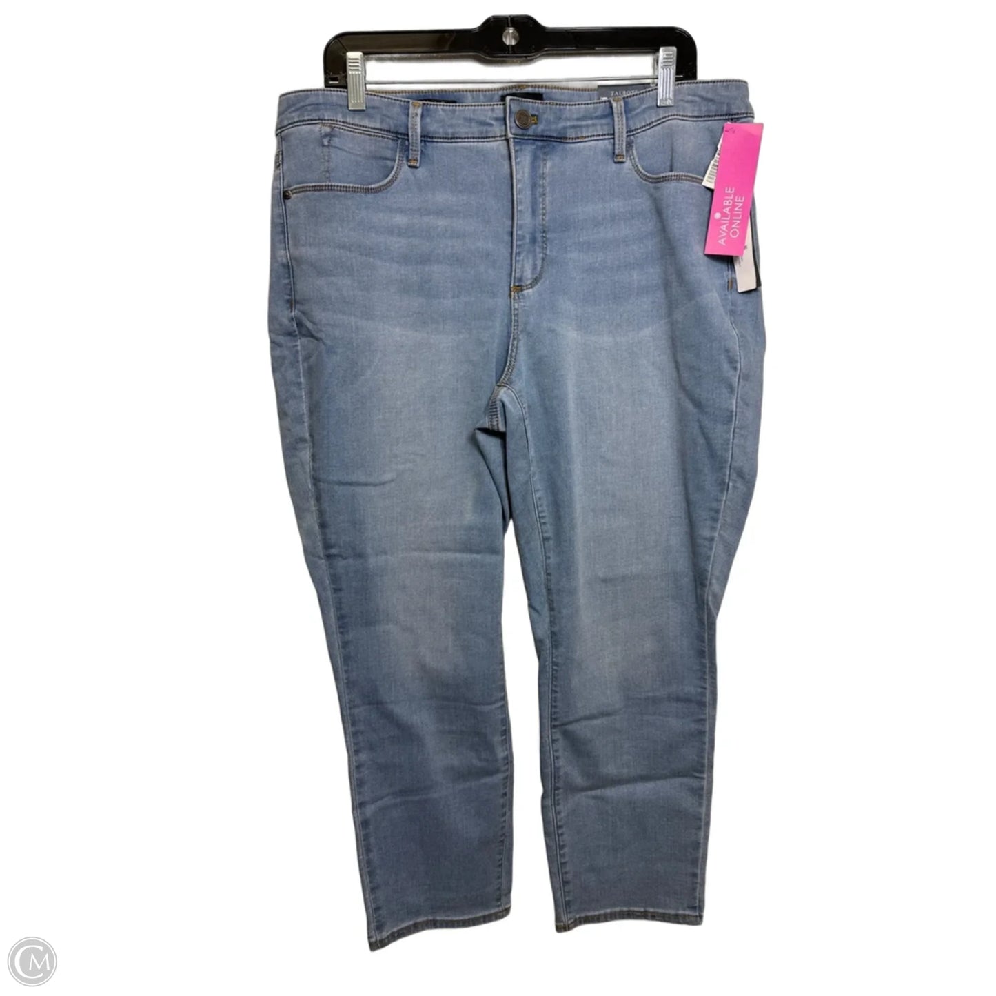 Jeans Cropped By Talbots In Blue Denim, Size: 14